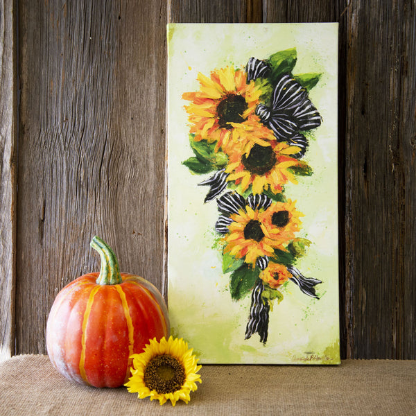 Sunflower Spray Canvas Print