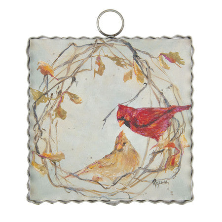 Mini Gallery || Wreath with Cardinals Print