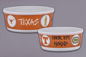 Texas || Melamine Bowls with Lid Set of 2