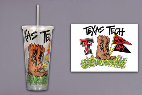 Texas Tech || Tumbler with Straw