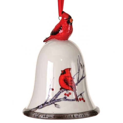 6" Cardinal Bell Ornament