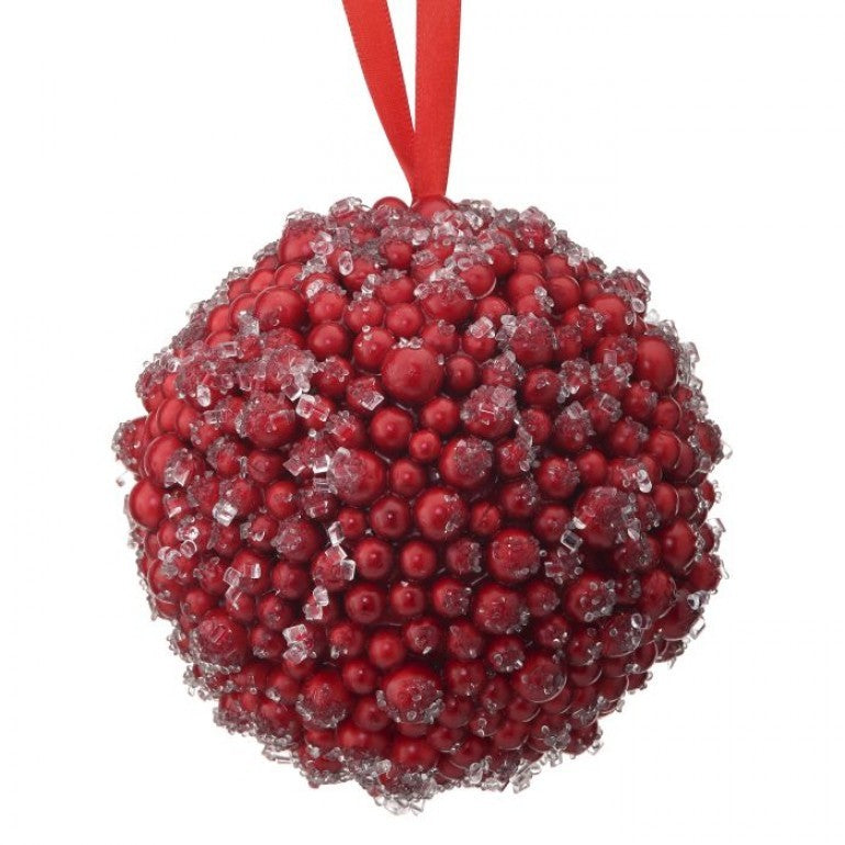 Iced Berry Ball Ornament