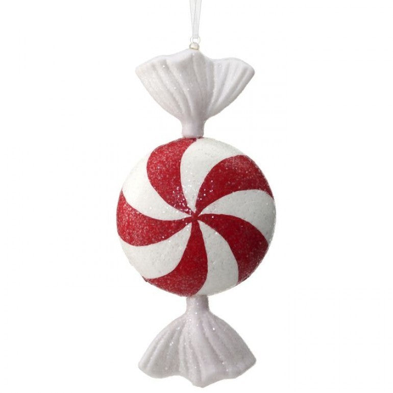8.5" Wrapped Peppermint Ornament