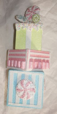 18.5" Pastel Candy Gift Box Stack