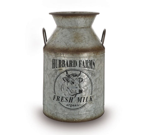 Hubbard Farms Tin Milk Jug