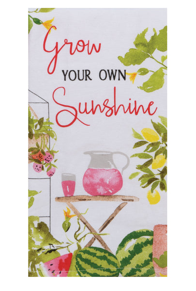 Grow You Own Sunshine Terry Towels