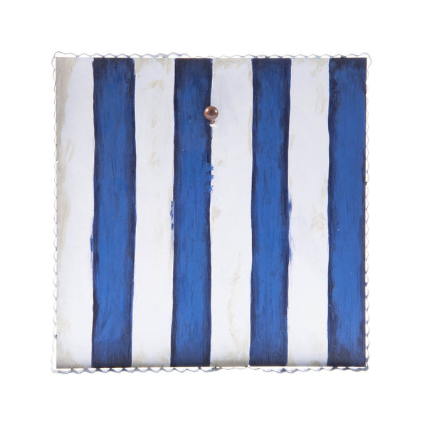 Blue & White Striped Mini Gallery Display Board