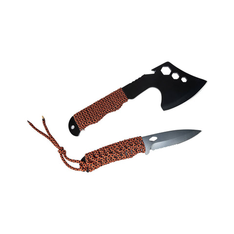 Hatchet Knife Set W/parachute Cord Handle