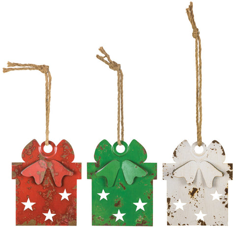 Large Star Wrap Gift Ornament
