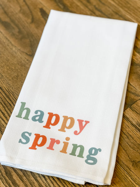 Happy Spring Multi Tea Towel