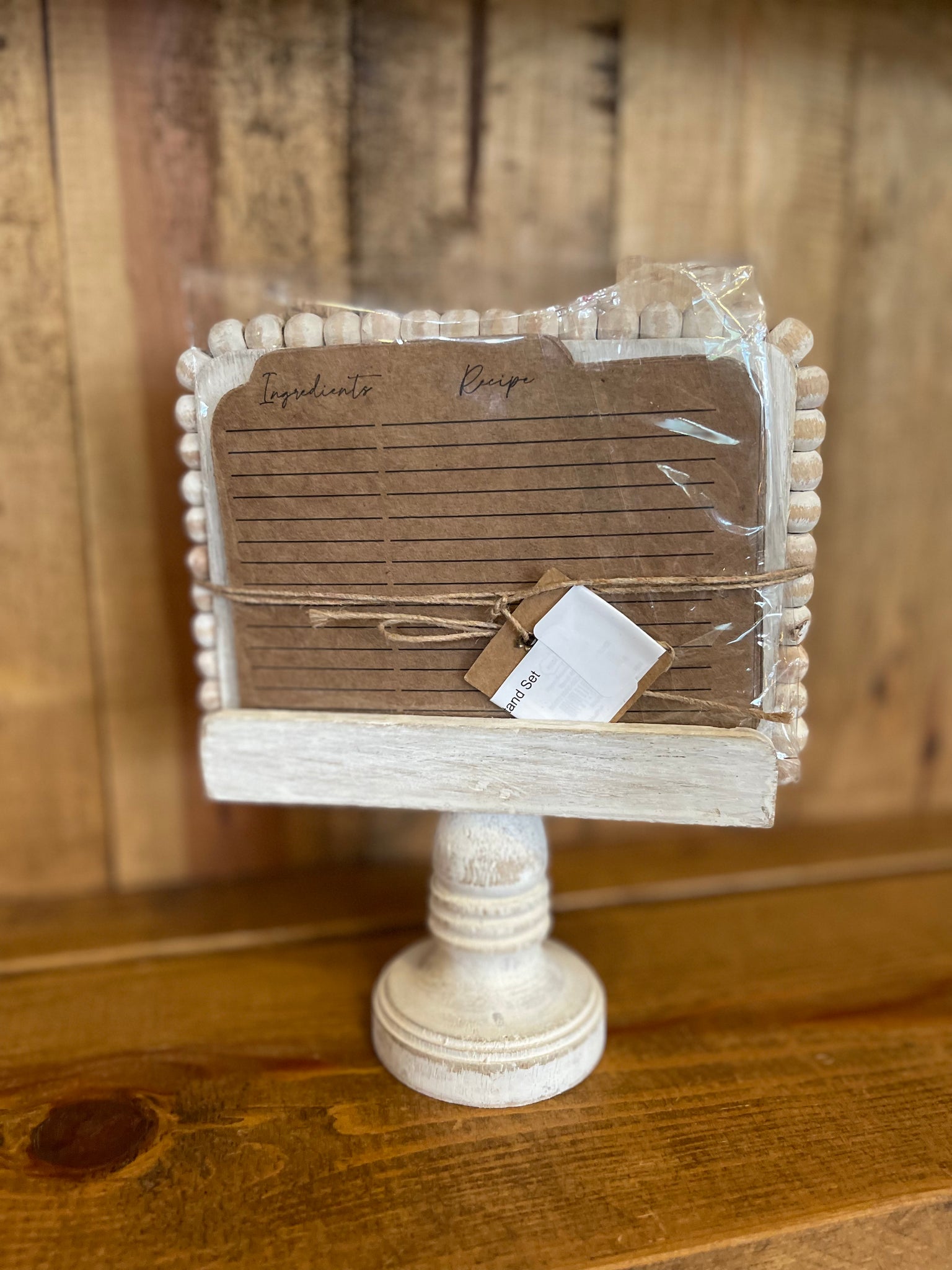 Beaded Recipe Card Stand Set