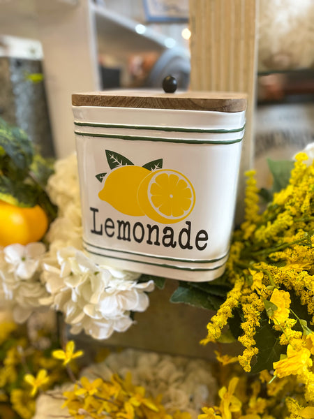 Sunshine & Lemonade Canister Set of 2