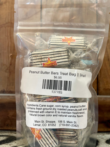 Peanut Butter Bars Treat Bag || Small