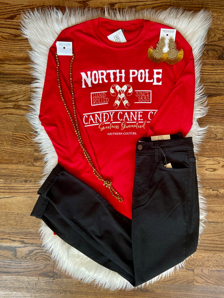 North Pole Candy Cane Co. Long Sleeve Tee