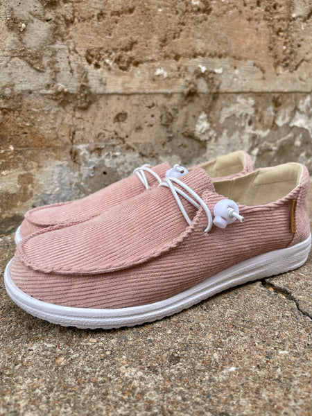 Kayak Shoe || Blush Corduroy