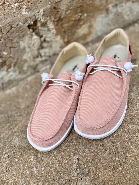 Kayak Shoe || Blush Corduroy