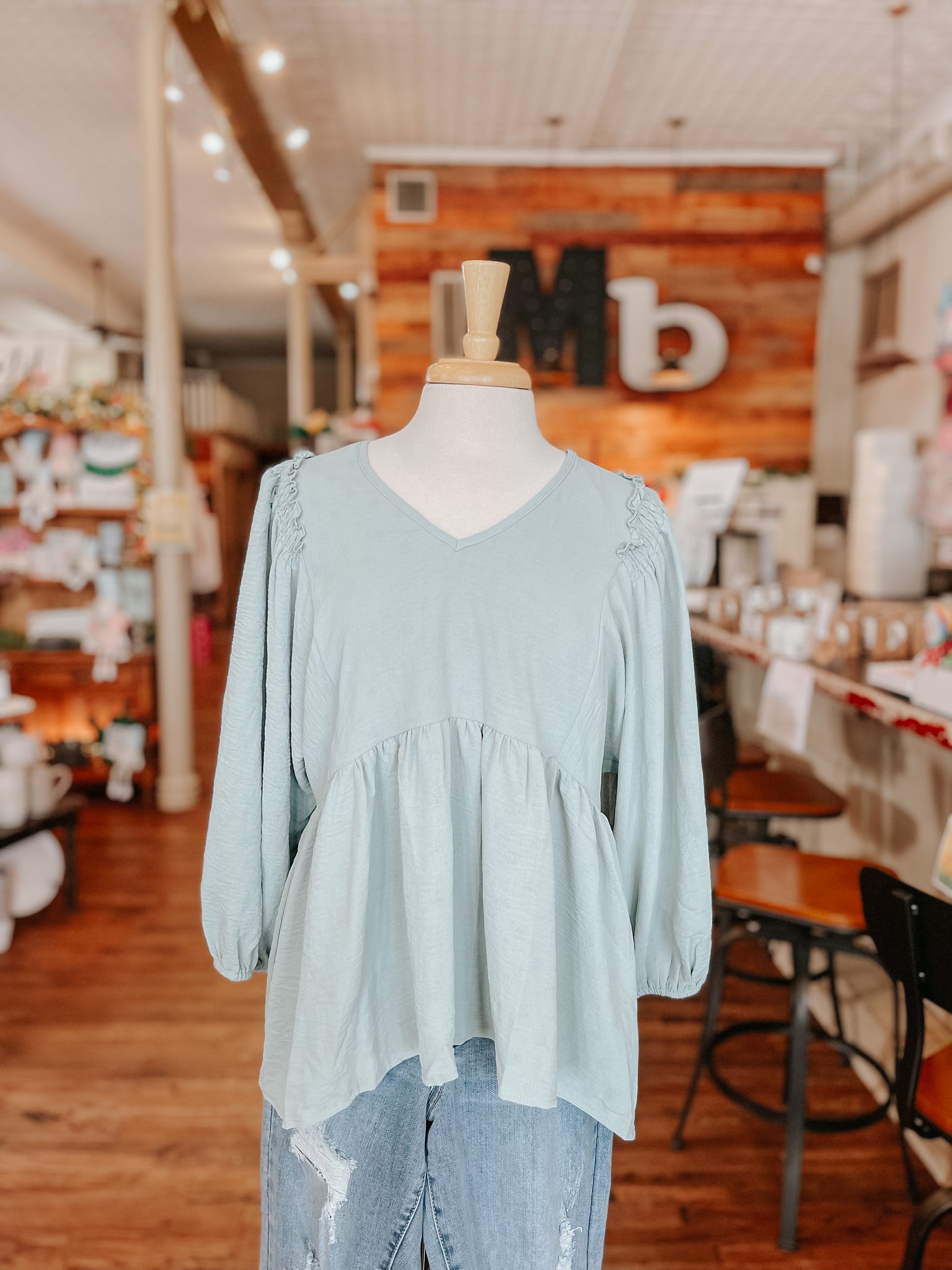 Emily Blouse in Sage