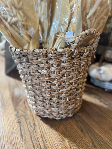 Seagrass Tall Round Basket