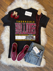 Distressed School Spirit Tee || Thorndale Bulldogs