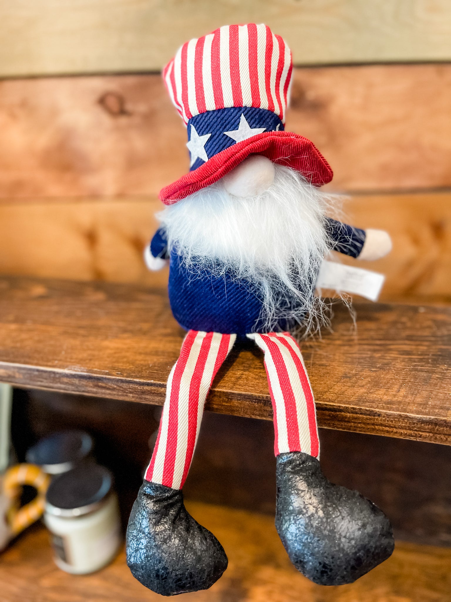 Shelf Sitter Patriotic Gnome