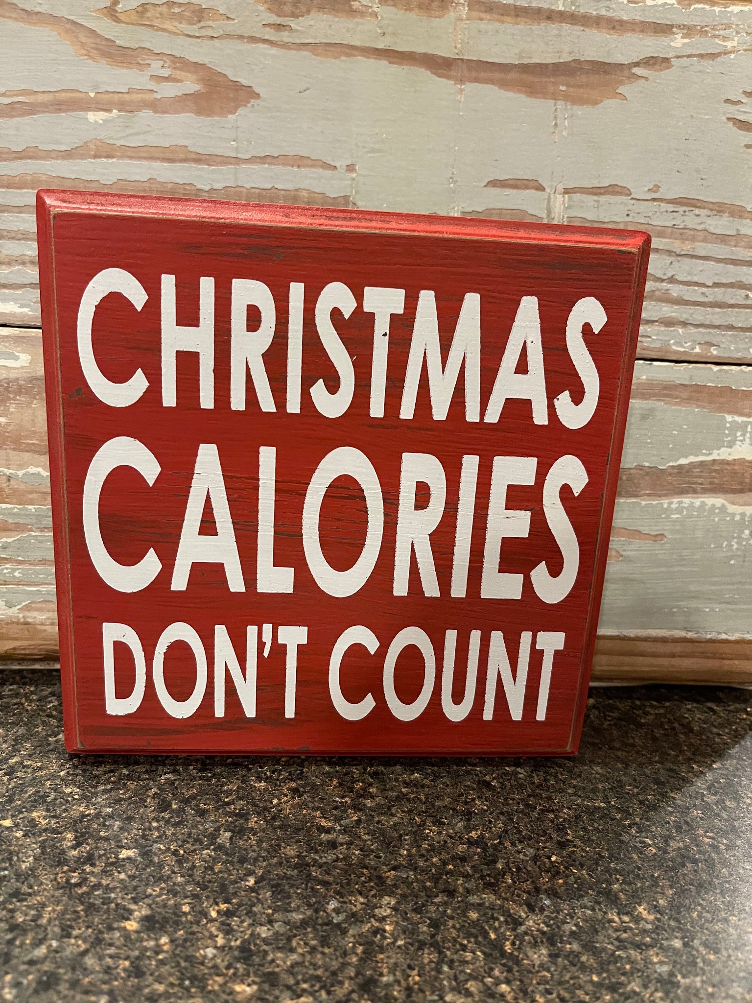 Christmas Calories Don't Count Sign