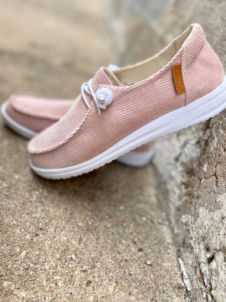 Kayak Shoe || Blush Corduroy