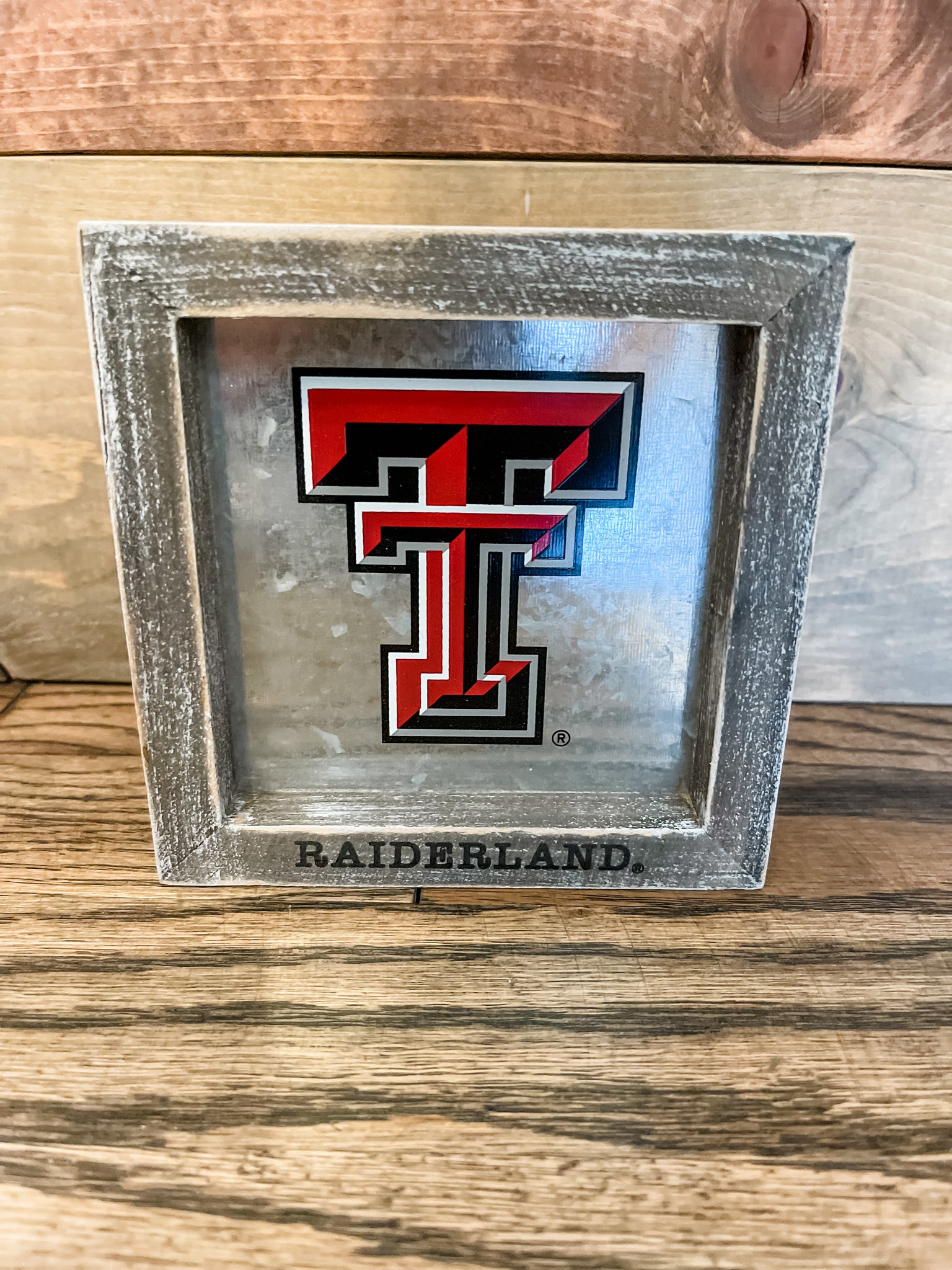 Texas Tech Logo Tabletop Stander
