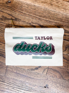 Retro Design School Spirit Cosmetic Bag || Taylor