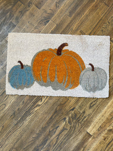 Three Pumpkins Coir Doormat