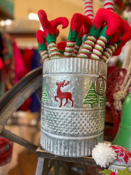 Prancing Reindeer Tin