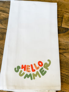 Hello Summer Melon Tea Towel