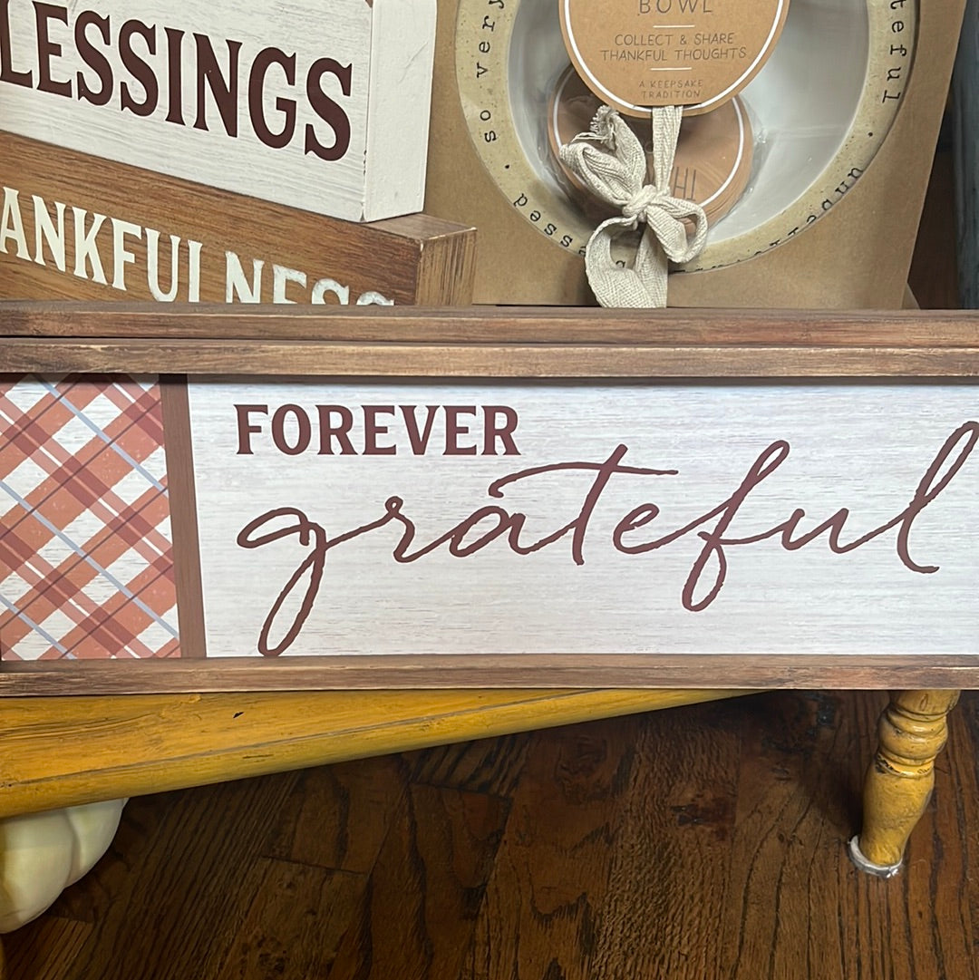 Forever Grateful Wall Hanging