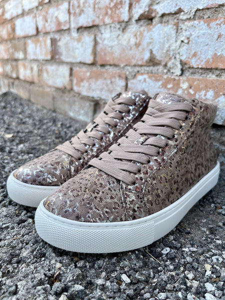 Imagine Shoe || Taupe Metallic Leopard