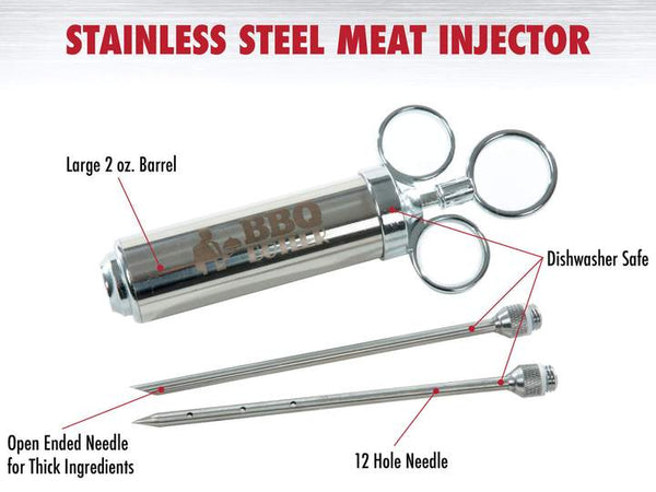 BBQ Butler || Stainless Steel Meat Injector