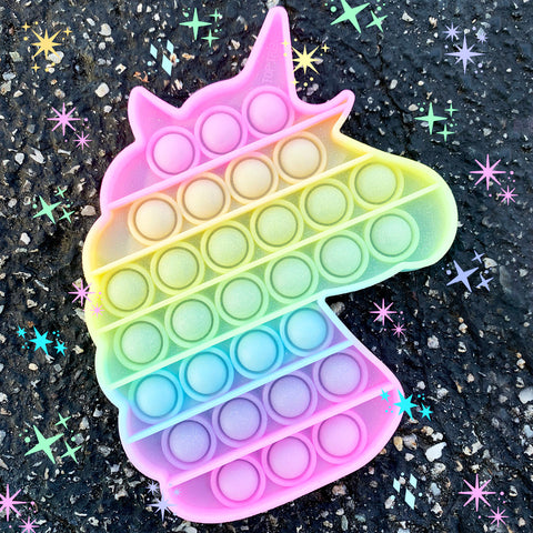 OMG Pop Fidgety || Pastel Glitter Unicorn